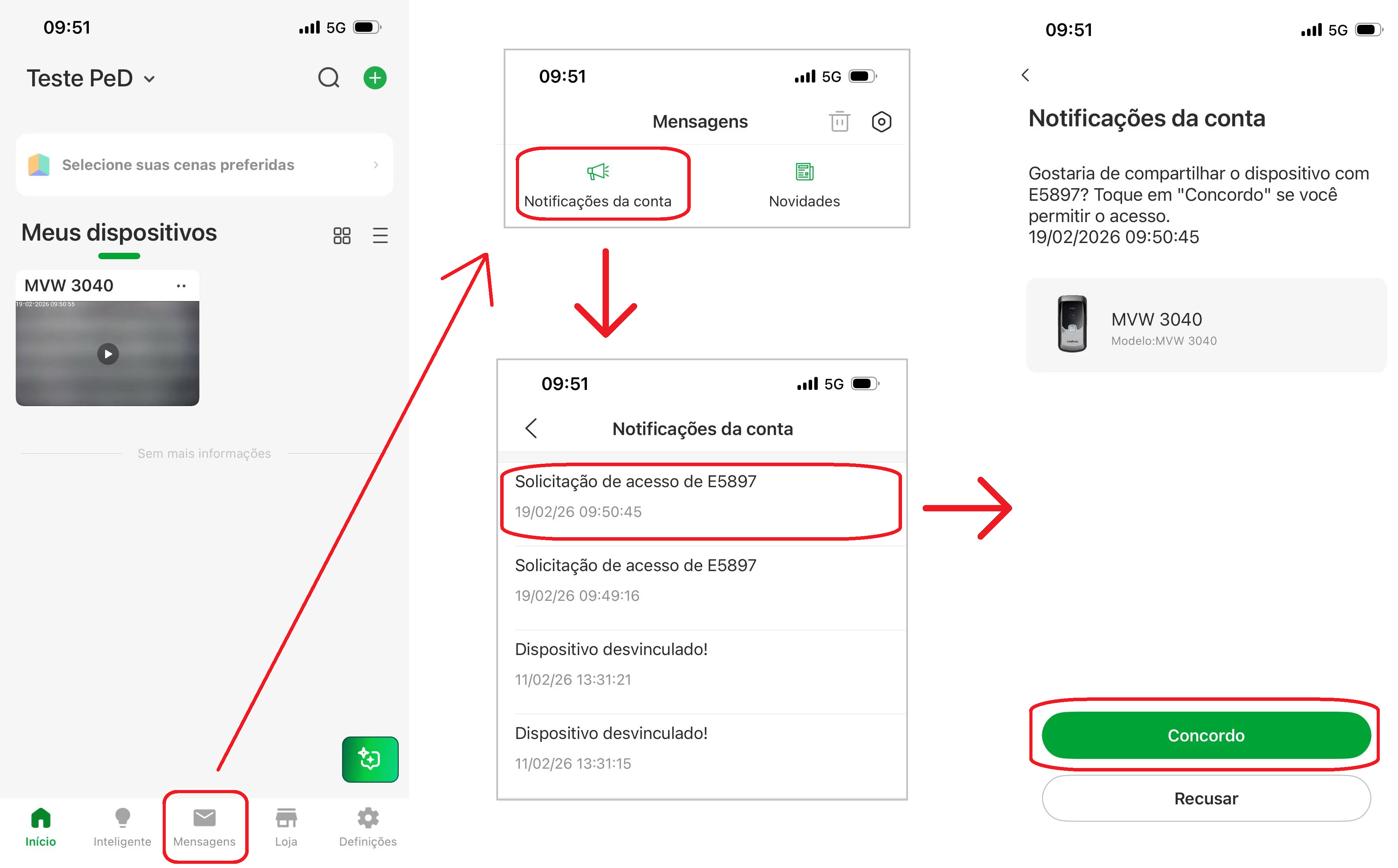 Compartilhamento por QR Code